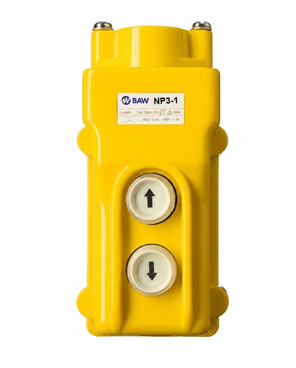 BOTONERA COLGANTE NP3-1 BAW IP54 2 PULSADORES